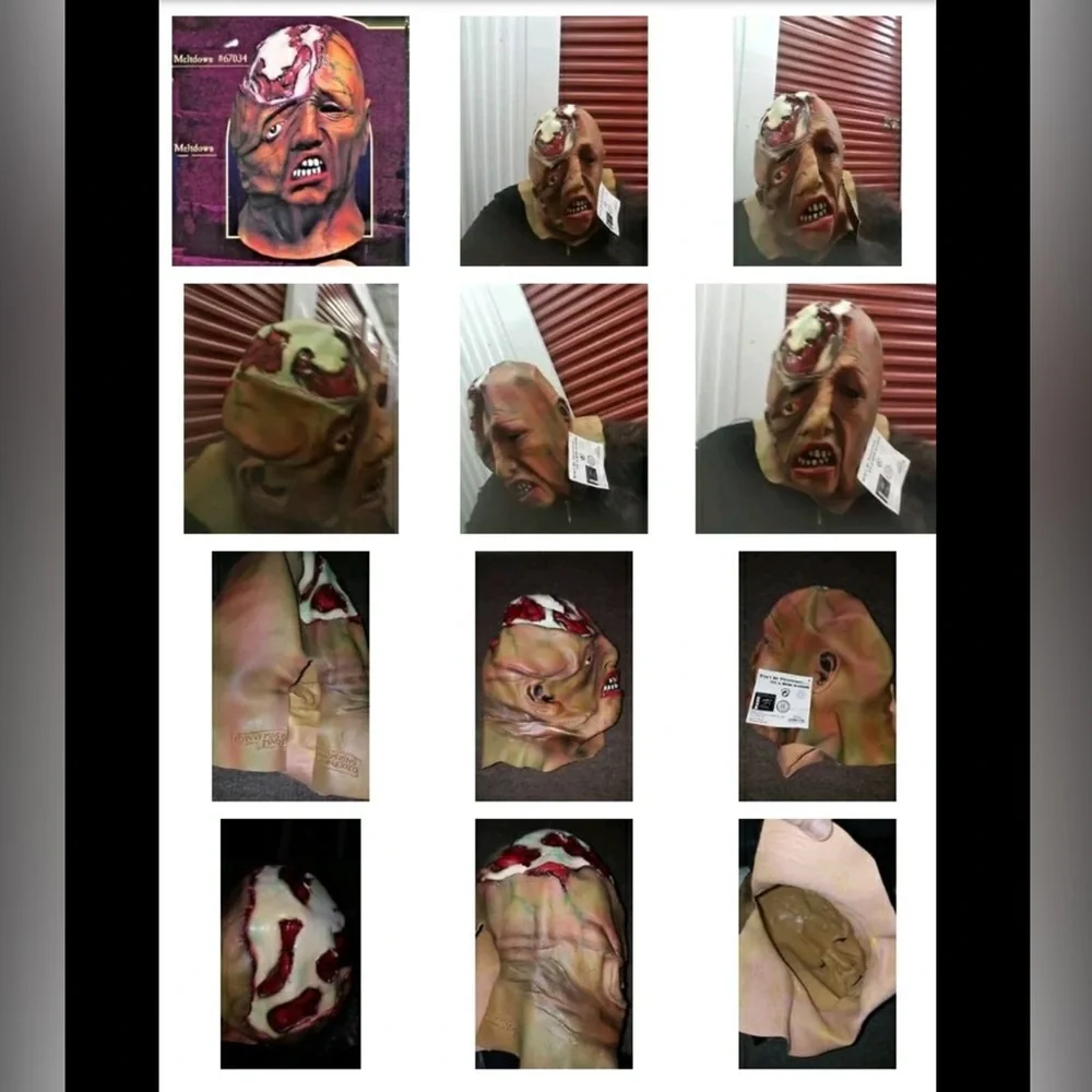 NW VINTAGE 1997 MELTDOWN MASK Latex Prop by Monster Costume Mask ILLUSIONS